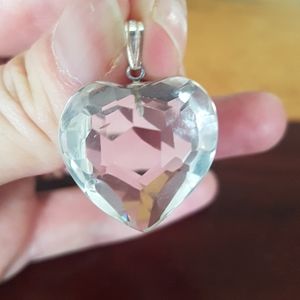 Crystal Quartz and Silver Pendant